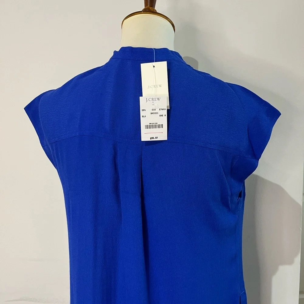 J.crew Bright Ocean Easy Tunic Dress
